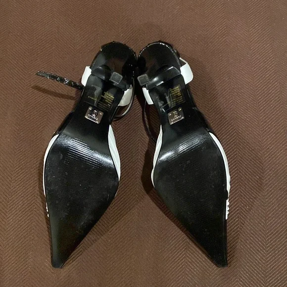 Bakers Black and White Women's Heels - Picture 3 of 5